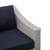 Conway Sunbrella® Outdoor Patio Wicker Rattan Right-Arm Chair EEI-3976-LGR-NAV