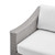Conway Sunbrella® Outdoor Patio Wicker Rattan Left-Arm Chair EEI-3975-LGR-WHI