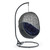 Hide Outdoor Patio Sunbrella® Swing Chair With Stand EEI-3929-GRY-NAV