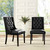 Baronet Dining Chair Vinyl Set of 2 EEI-3950-BLK