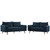 Revive Upholstered Fabric Sofa and Loveseat Set EEI-4047-AZU-SET