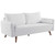 Revive Upholstered Fabric Sofa and Loveseat Set EEI-4047-WHI-SET