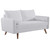 Revive Upholstered Fabric Sofa and Loveseat Set EEI-4047-WHI-SET