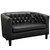 Prospect 3 Piece Upholstered Vinyl Set EEI-4109-BLK-SET