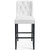 Baronet Bar Stool Faux Leather Set of 2 EEI-4023-WHI