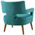 Sheer Upholstered Fabric Armchair Set of 2 EEI-4082-TEA