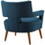 Sheer Upholstered Fabric Armchair Set of 2 EEI-4082-AZU