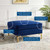 Ardent Performance Velvet Ottoman EEI-3987-NAV