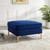 Ardent Performance Velvet Ottoman EEI-3987-NAV