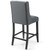 Baron Counter Stool Upholstered Fabric Set of 2 EEI-4016-GRY