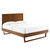 Marlee Queen Wood Platform Bed With Angular Frame MOD-6381-WAL