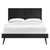 Alana Queen Wood Platform Bed With Splayed Legs MOD-6379-BLK