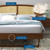 Sierra Cane and Wood Queen Platform Bed With Angular Legs MOD-6375-WAL