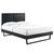 Alana Queen Wood Platform Bed With Angular Frame MOD-6378-BLK