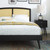 Sierra Cane and Wood Queen Platform Bed With Splayed Legs MOD-6376-BLK