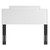 Transfix Performance Velvet King/California King Headboard MOD-6576-WHI