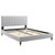 Peyton Performance Velvet Queen Platform Bed MOD-6596-LGR