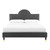 Aurora Performance Velvet Queen Bed MOD-6517-CHA