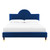 Aurora Performance Velvet Queen Bed MOD-6517-NAV