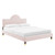 Aurora Performance Velvet Queen Bed MOD-6517-PNK