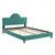 Aurora Performance Velvet Queen Bed MOD-6517-TEA