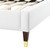 Aurora Performance Velvet Queen Bed MOD-6517-WHI