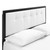 Willow King Wood Platform Bed With Splayed Legs MOD-6638-BLK-WHI