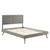 Alana Full Wood Platform Bed With Splayed Legs MOD-6619-GRY