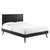 Alana Full Wood Platform Bed With Splayed Legs MOD-6619-BLK