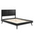 Alana Full Wood Platform Bed With Splayed Legs MOD-6619-BLK