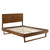 Alana King Wood Platform Bed With Angular Frame MOD-6617-WAL