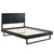 Alana Full Wood Platform Bed With Angular Frame MOD-6616-BLK