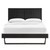 Alana Full Wood Platform Bed With Angular Frame MOD-6616-BLK