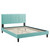 Peyton Performance Velvet Queen Platform Bed MOD-6597-MIN