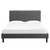 Peyton Performance Velvet Queen Platform Bed MOD-6597-CHA