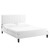 Peyton Performance Velvet Queen Platform Bed MOD-6597-WHI