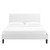 Peyton Performance Velvet Queen Platform Bed MOD-6597-WHI