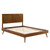 Alana King Wood Platform Bed With Splayed Legs MOD-6620-WAL