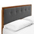 Willow King Wood Platform Bed With Angular Frame MOD-6635-WAL-CHA