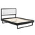 Willow King Wood Platform Bed With Angular Frame MOD-6635-BLK-WHI