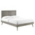 Marlee Twin Wood Platform Bed With Splayed Legs MOD-6630-GRY