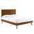 Marlee Full Wood Platform Bed With Splayed Legs MOD-6628-WAL