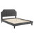 Sienna Performance Velvet Queen Platform Bed MOD-6714-CHA