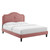 Portia Performance Velvet Queen Platform Bed MOD-6711-DUS