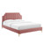 Sienna Performance Velvet Queen Platform Bed MOD-6712-DUS