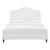 Portia Performance Velvet Queen Platform Bed MOD-6710-WHI