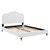 Portia Performance Velvet Queen Platform Bed MOD-6710-WHI