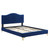 Juniper Channel Tufted Performance Velvet Twin Platform Bed MOD-6742-NAV