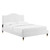 Juniper Channel Tufted Performance Velvet Queen Platform Bed MOD-6740-WHI