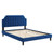 Sienna Performance Velvet Queen Platform Bed MOD-6714-NAV